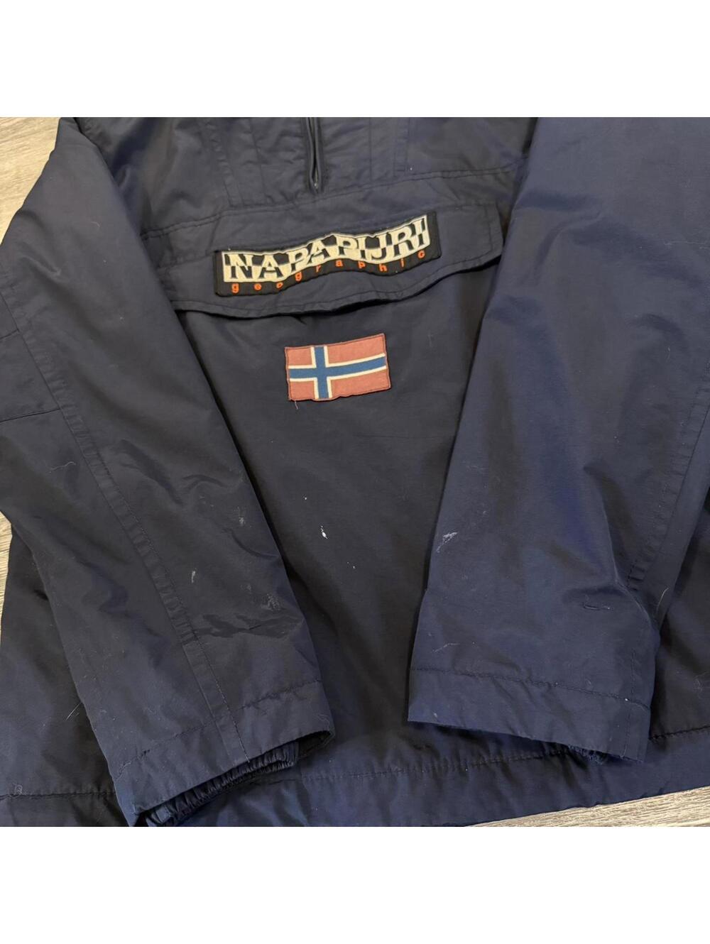 vintage napapijri anorak jacket 2018 M regular fit - Picture 3 of 8